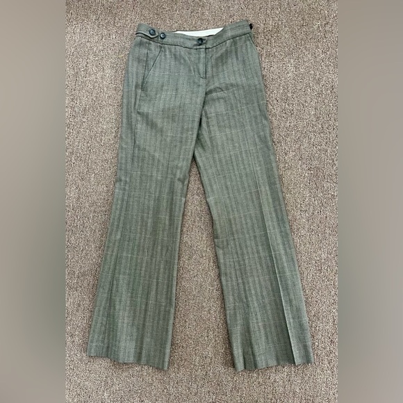 Theory Wool Blend Gray Trouser Pants Size 2 - Picture 1 of 7